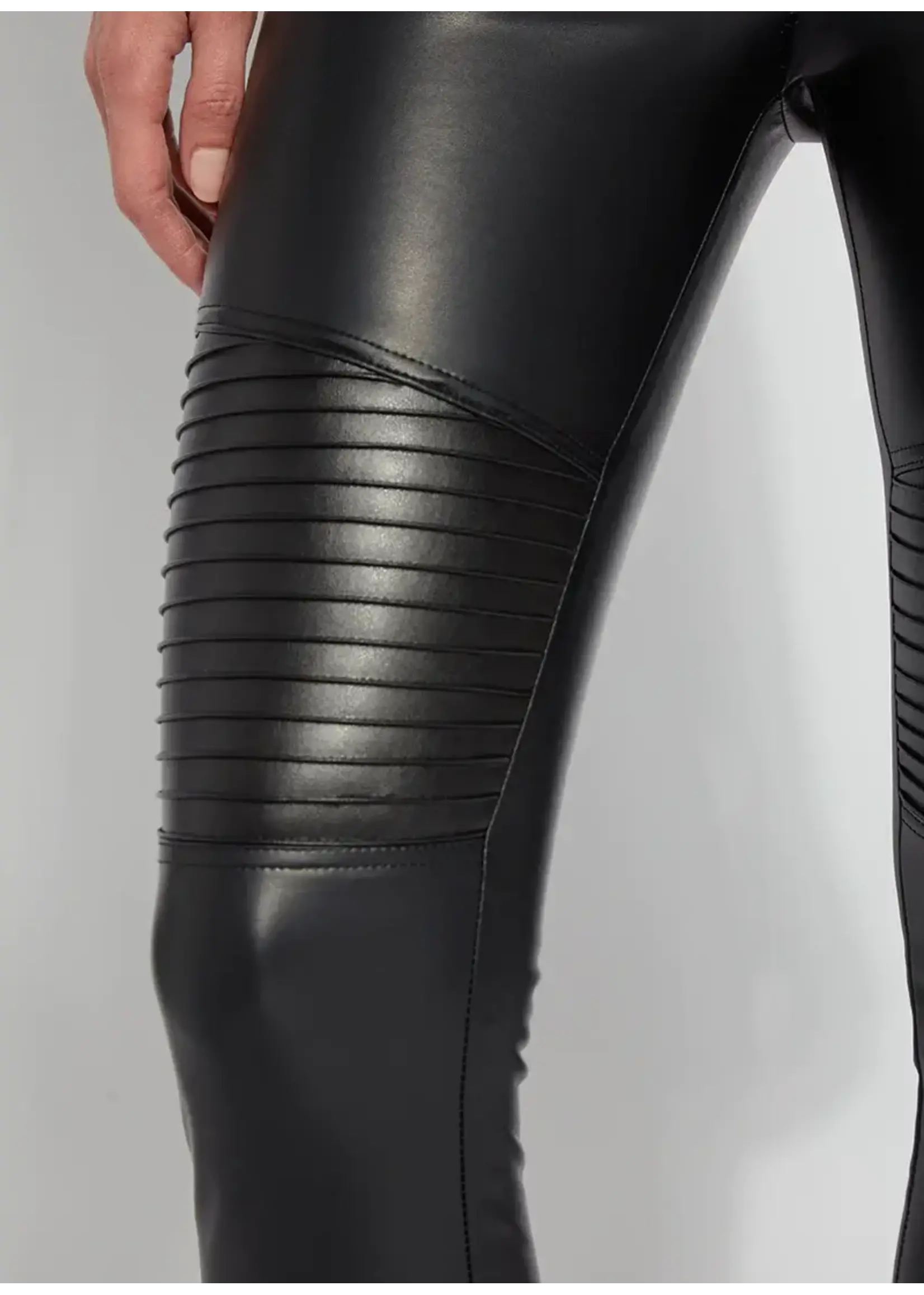 Lysse Tudor Faux Leather Legging (Black)