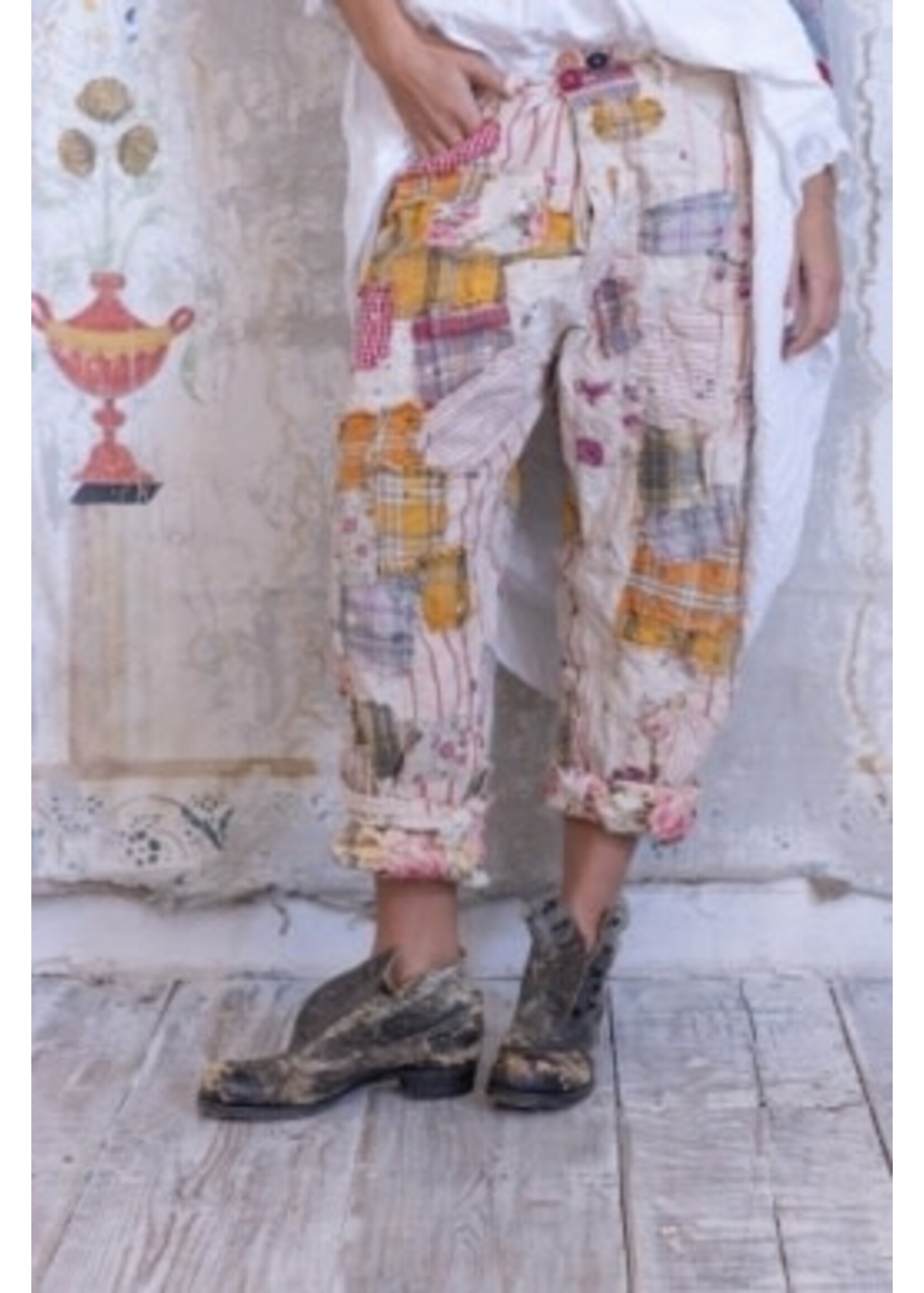 Magnolia Pearl Patchwork Miner Pants (Encore) O/S