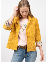 Ivy Jane Pop Flower Blazer (Gold)