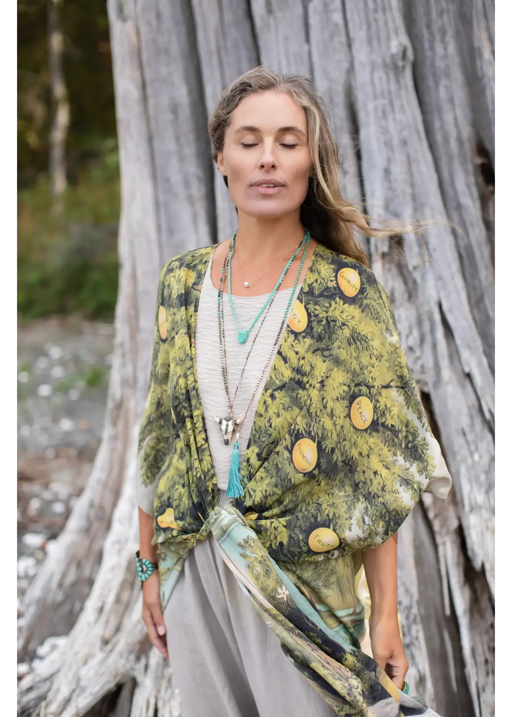 Market  Of Stars Tree Of Life Starduster Kimono (O/S)