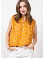 Ivy Jane Popping Flowers Top (Lime)
