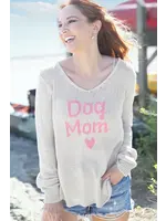 Wooden Ships Dog Mom V Cotton (Champagne/Pretty in Pink)