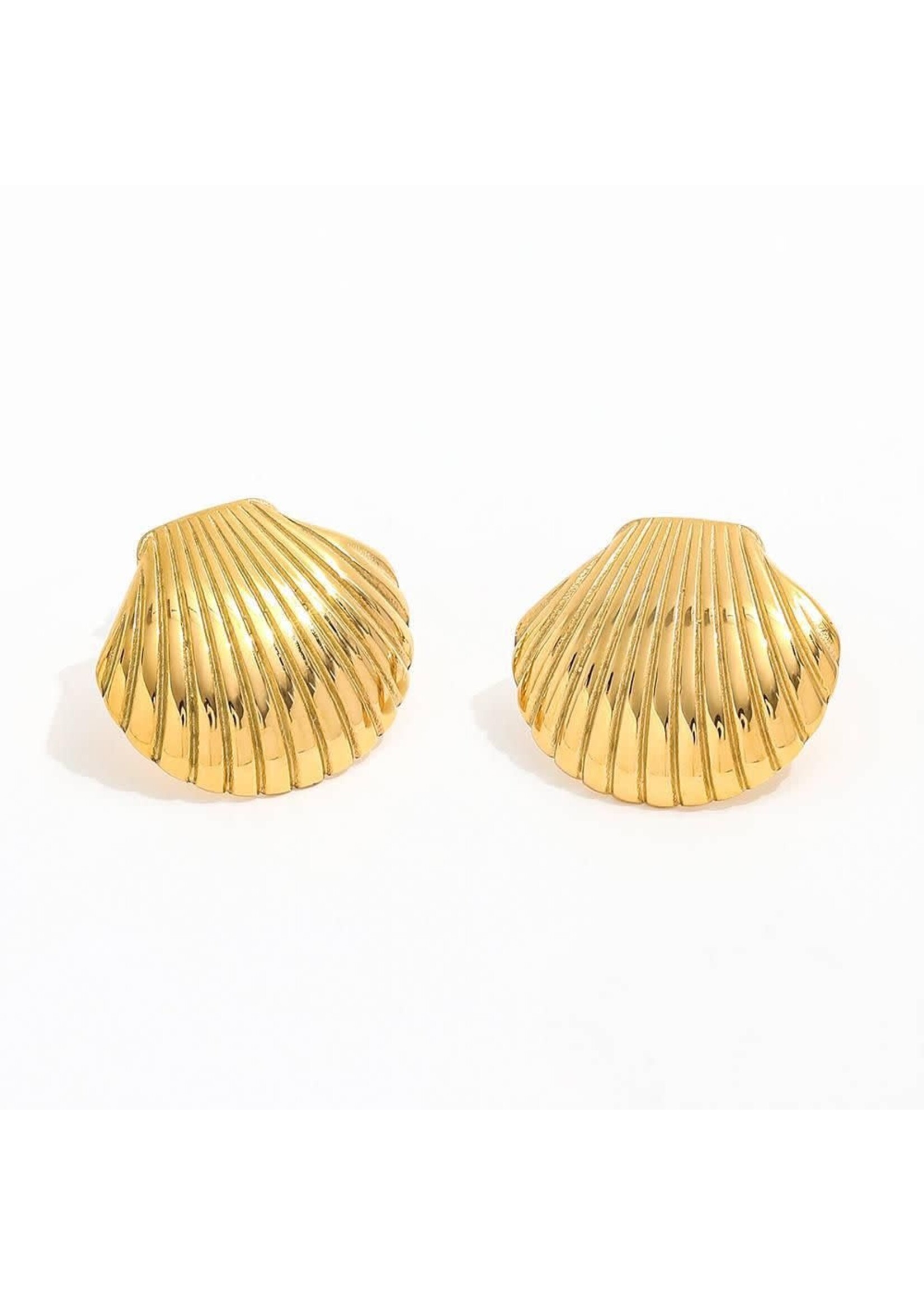 ALCO Jewelry Seashell Earrings- Gold