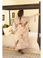 Market  Of Stars Floral Bird Kimono (O/S)