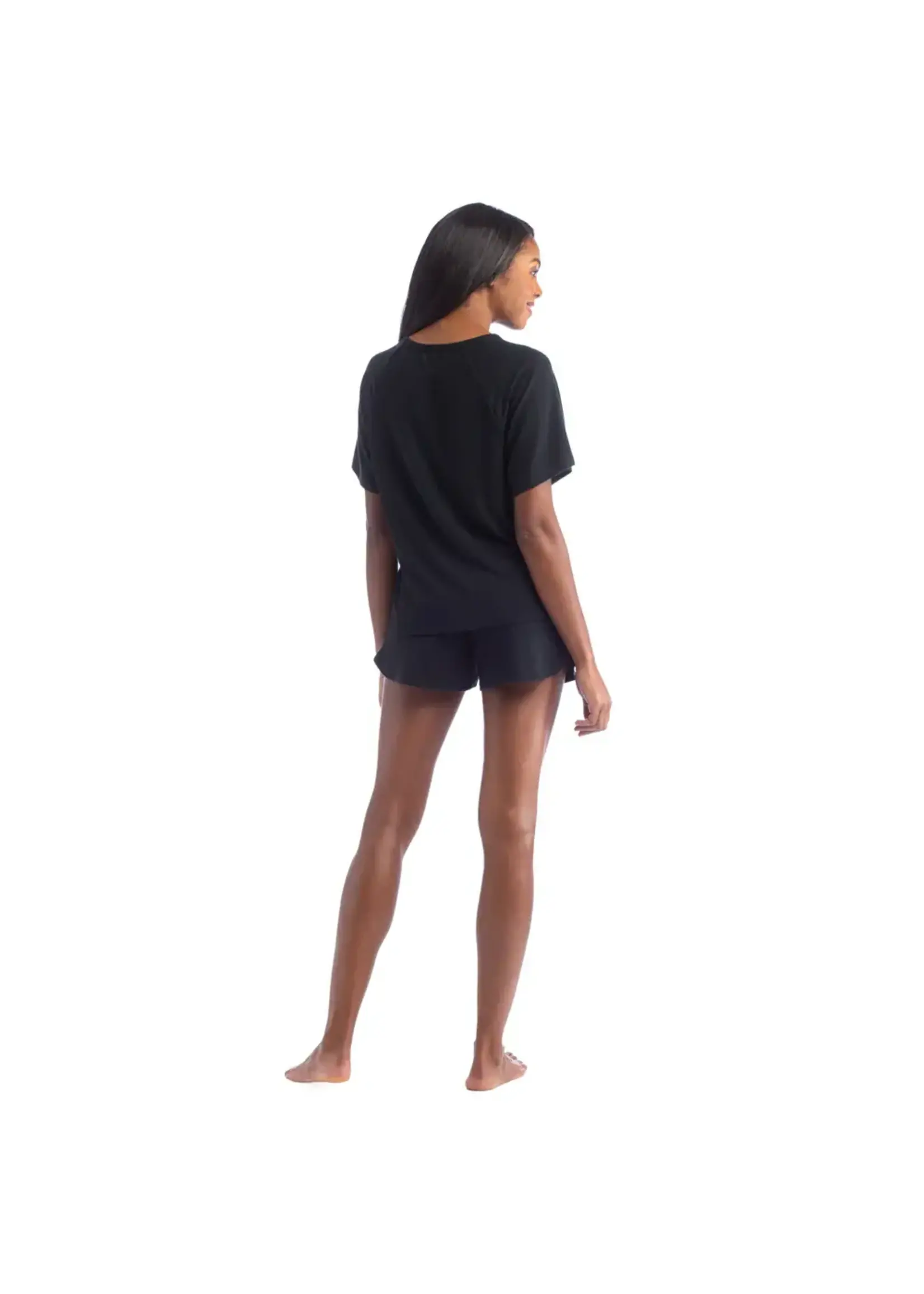 Softies Dream Slouchy Tee W/Shorts (Black)