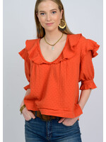 Ivy Jane Many Flounces Top (Orange)