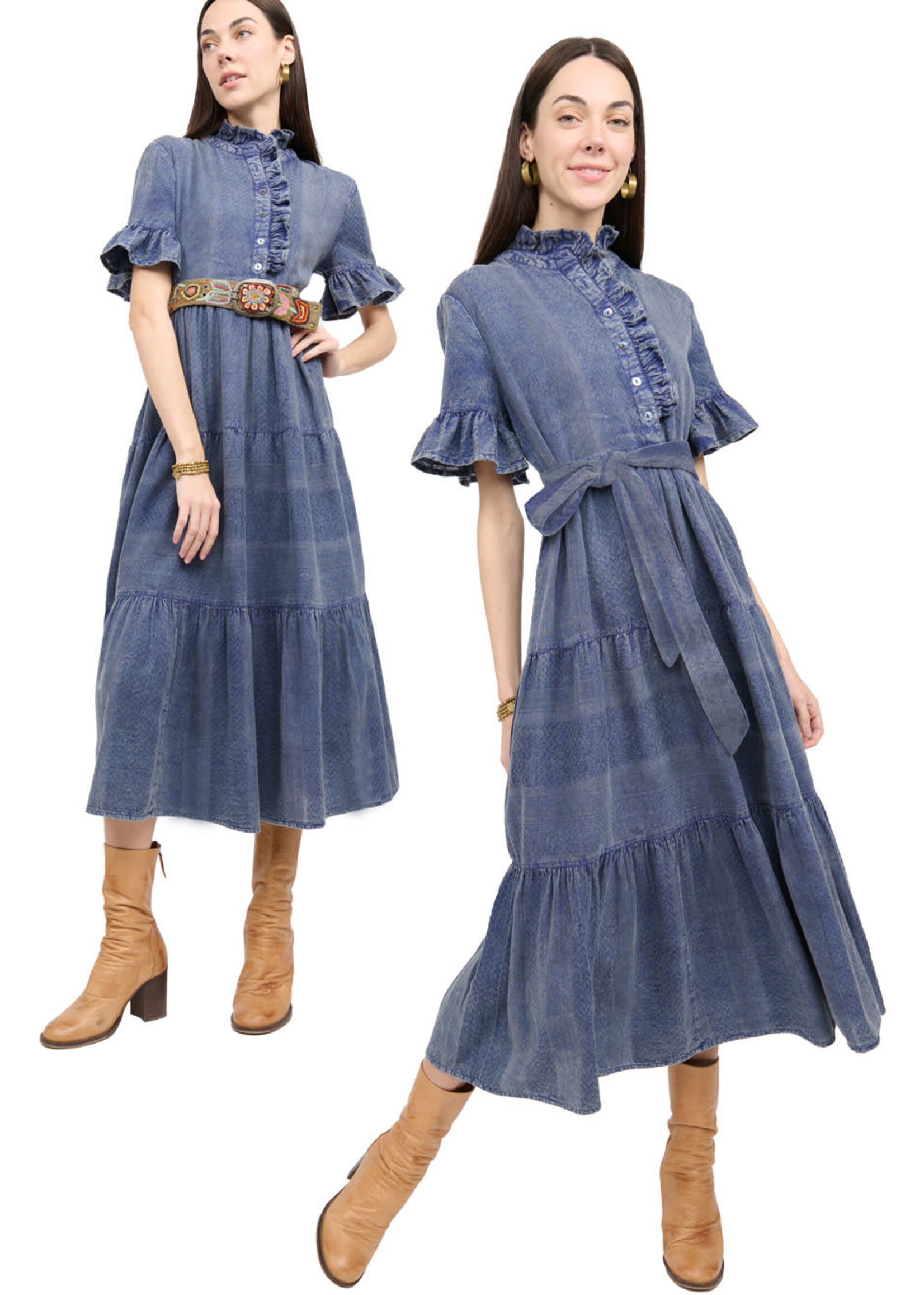 Uncle Frank Go To Indigo Dress (Indigo)