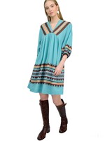 Uncle Frank Border Patrol Dress (Turq)
