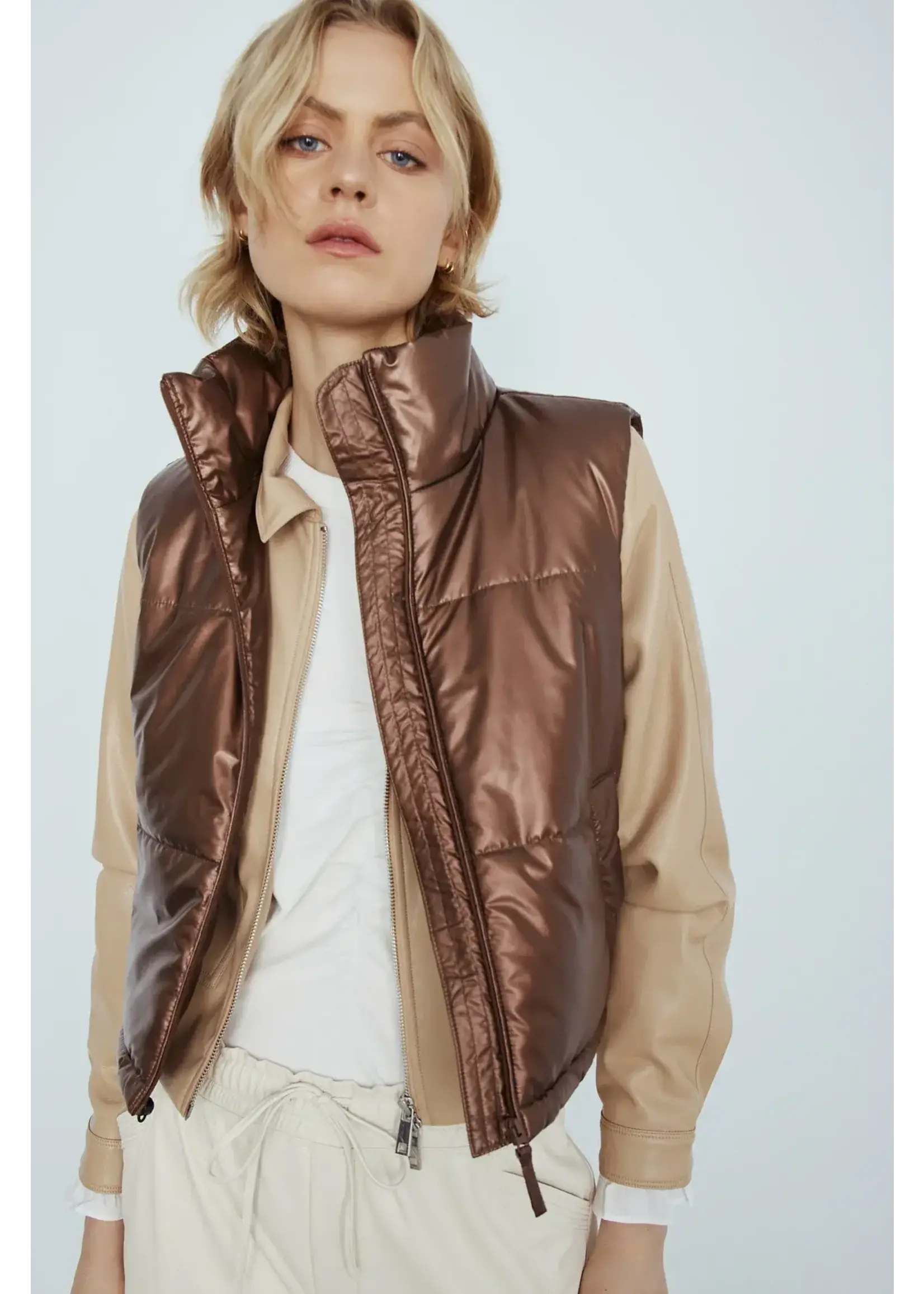Melissa Nepton Aster  Puffy Vest (Rich Copper)