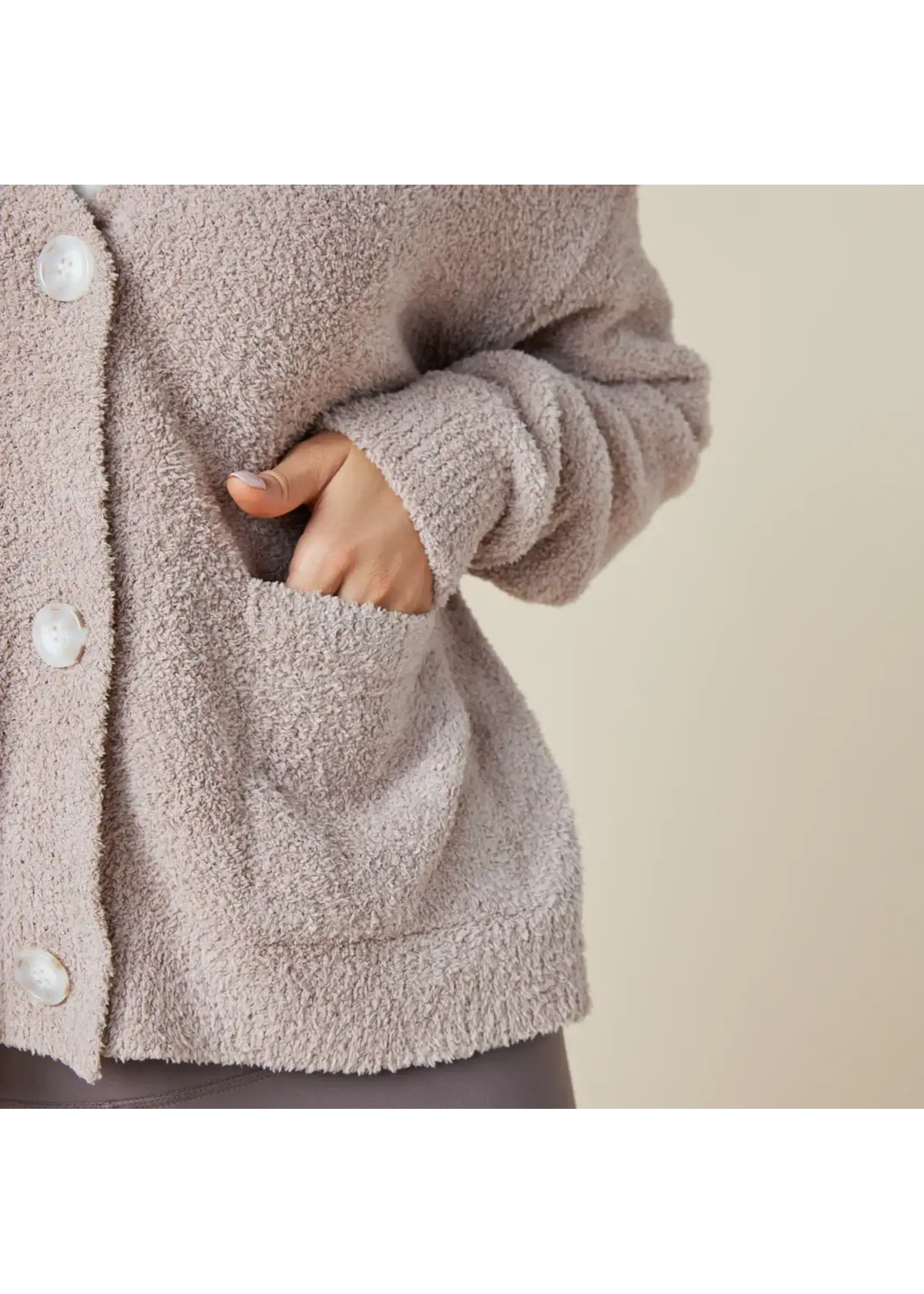 Softies Solid Marshmallow Crop Cardigan (Coco)