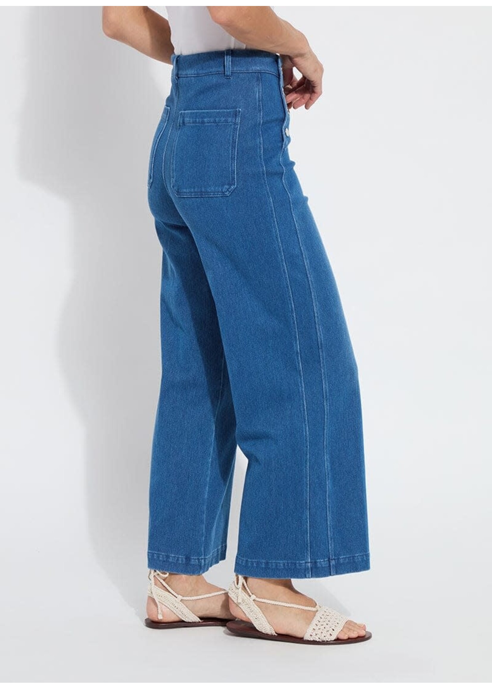 Lysse Mallory Sailor Hi Waist Wide Leg (Mid Wash)