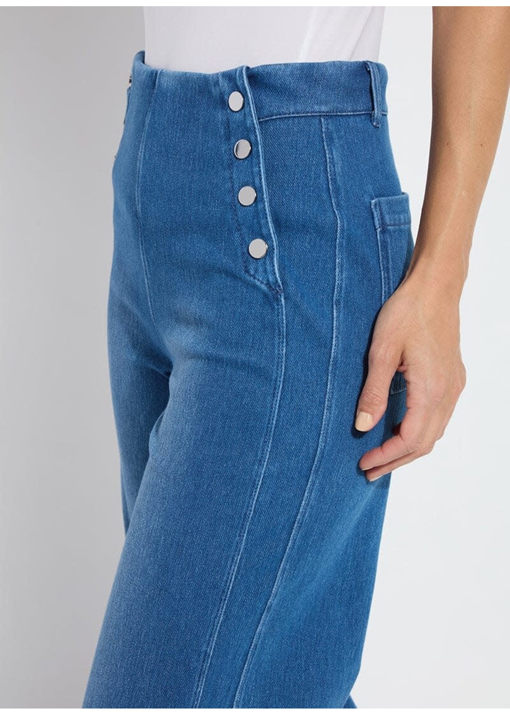 Lysse Mallory Sailor Hi Waist Wide Leg (Mid Wash)