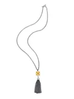 FRENCH KANDE Virginie Necklace 32" Cable Chain w/ox Medium Tassel