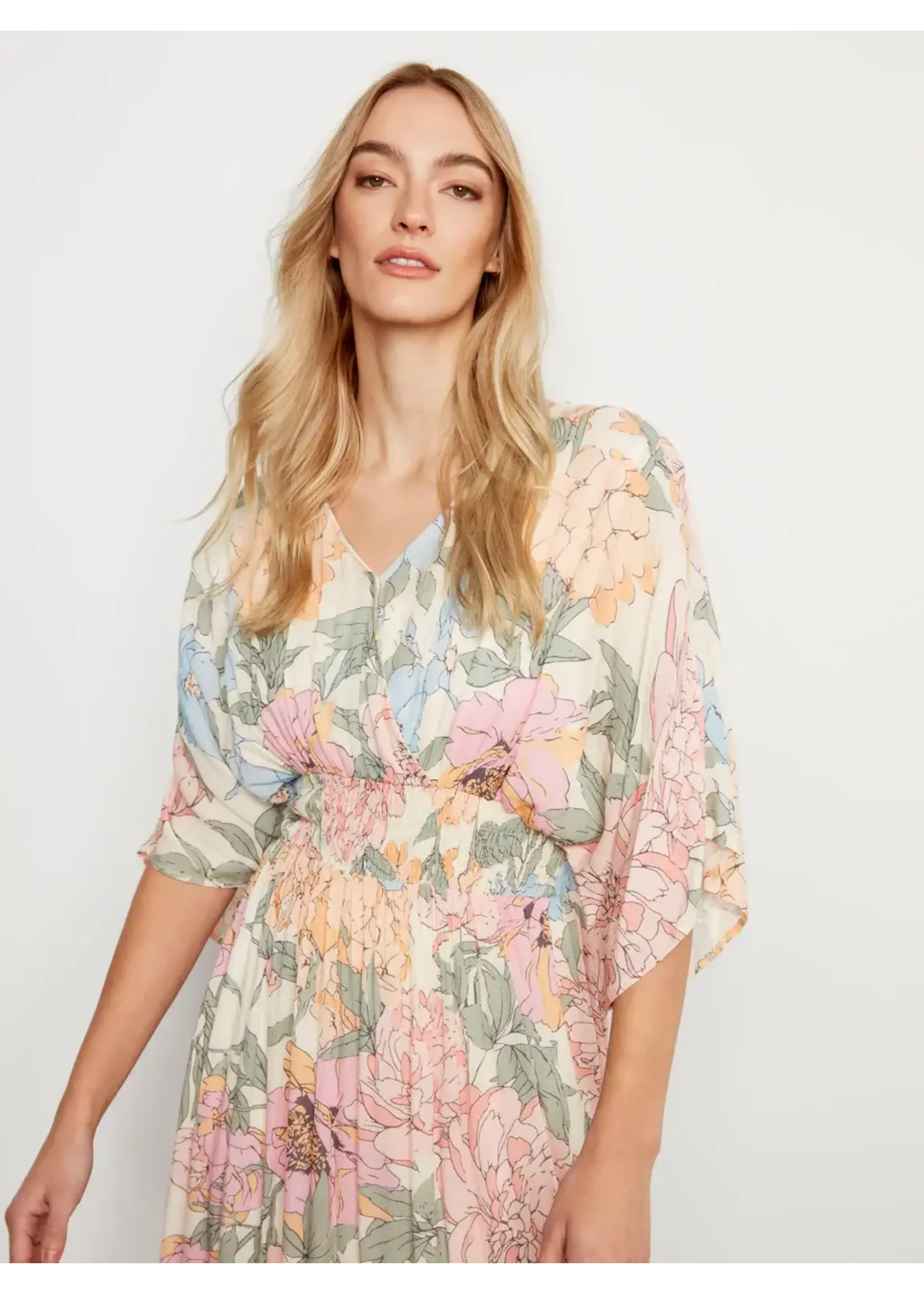 Charlie B Maxi Dress W/Side Slits (Dahlia)