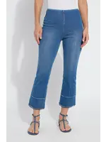 Lysse Dara Seamed Hem Crop Denim  (Mid Wash)