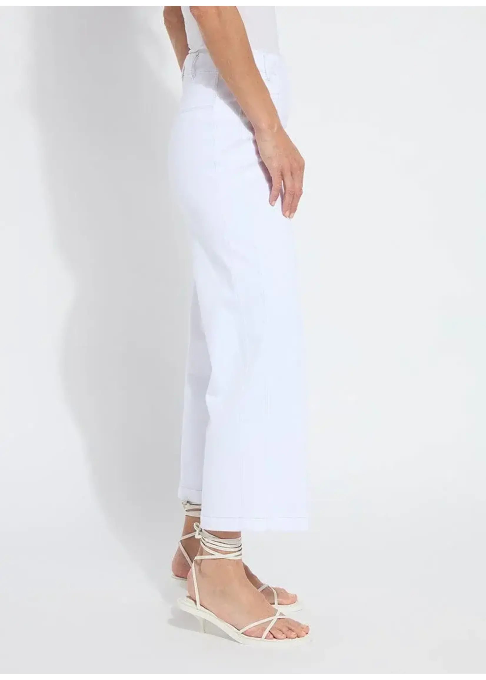 Lysse Layton Wide Leg Crop (White)
