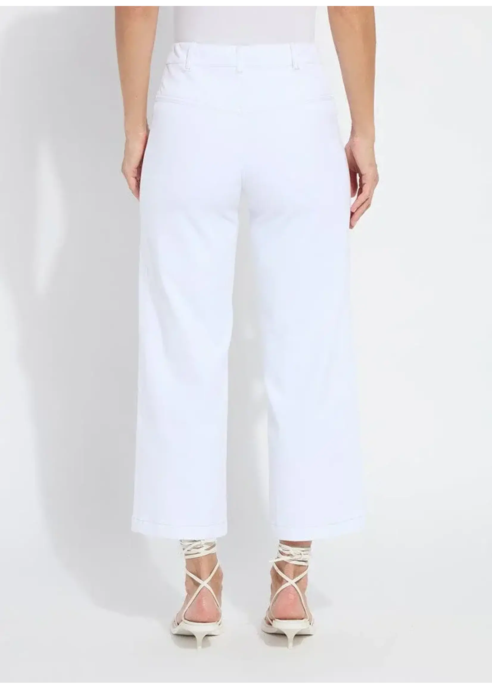 Lysse Layton Wide Leg Crop (White)