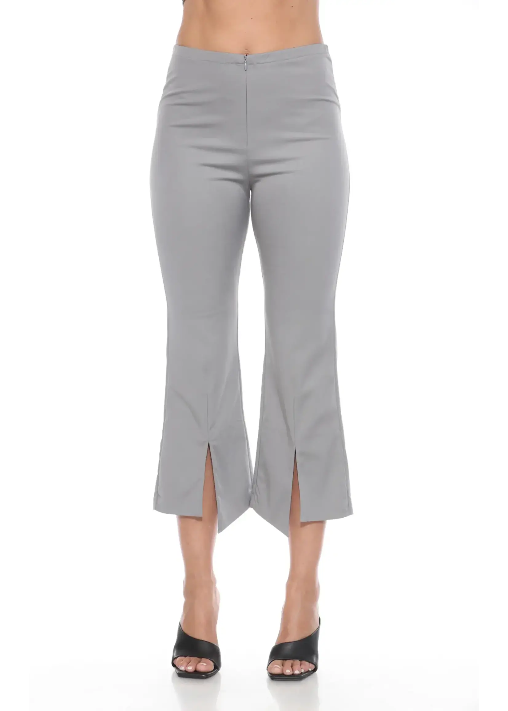 Carine Split Leg Pant (Gray)