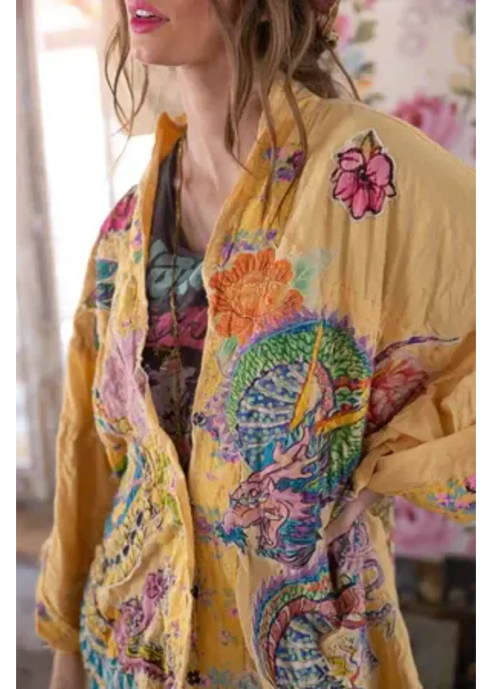 Magnolia Pearl Dragon Roamni Kimono (Self) O/S