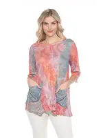 Carine Two Pocket Tunic (Horizon Lines)