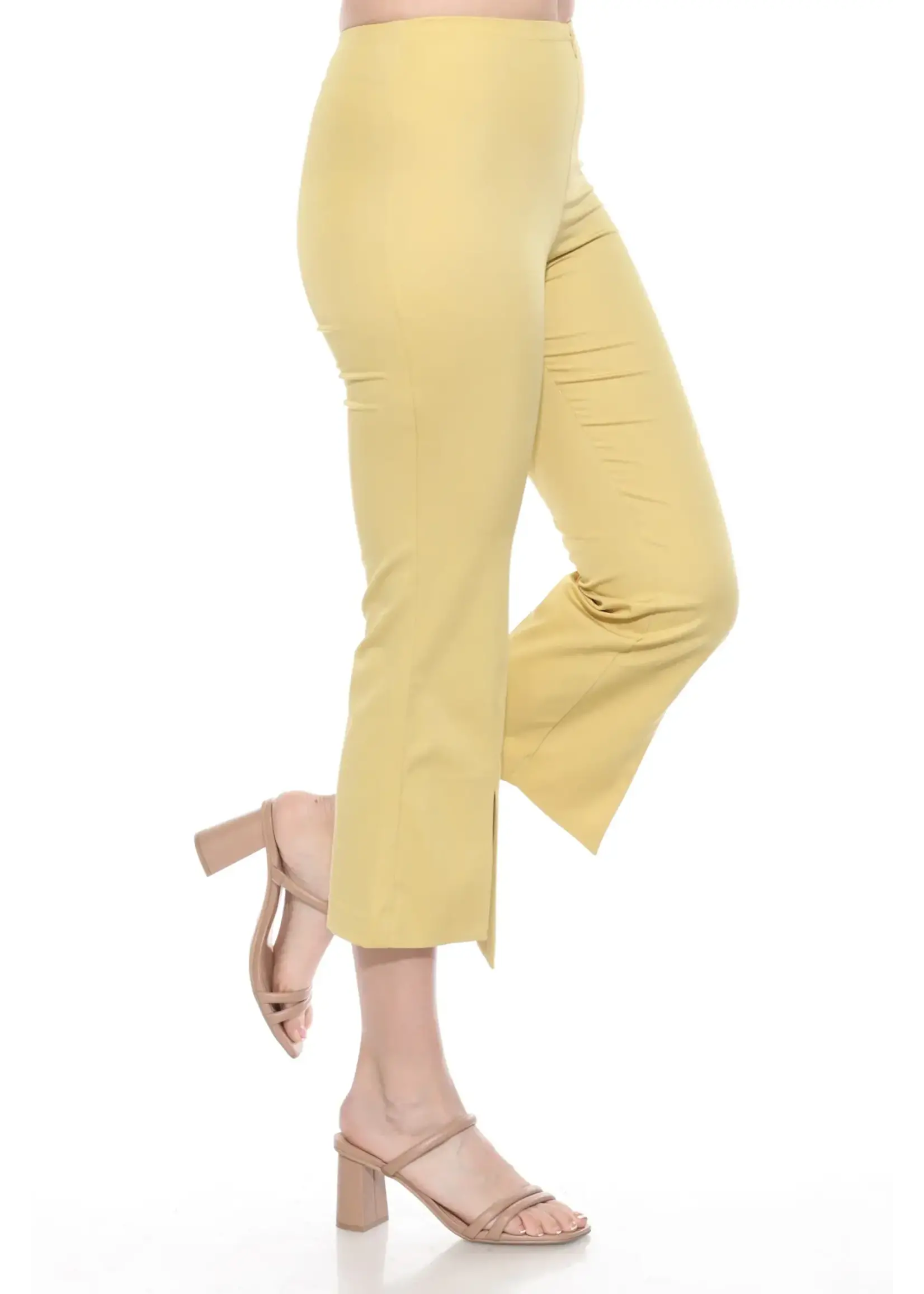 Carine Split Leg Pant (Mustard)