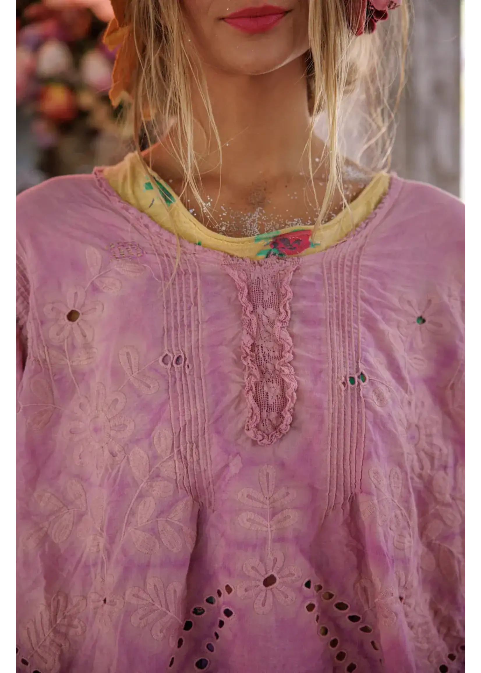 Magnolia Pearl Eyelet Wennie Blouse (Allium)