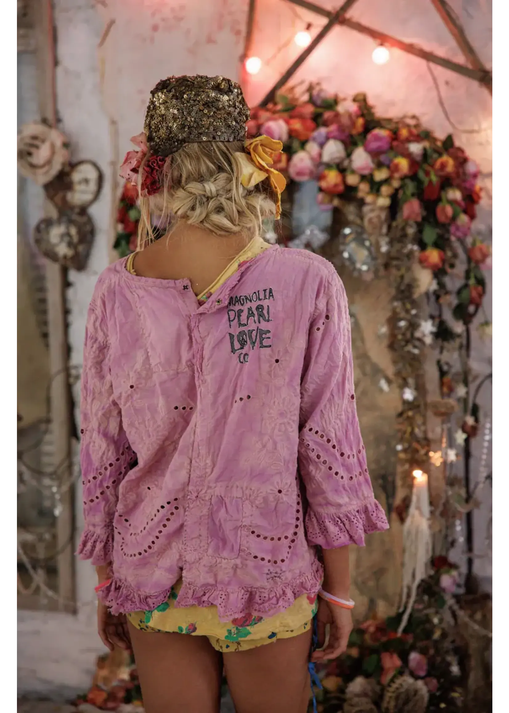 Magnolia Pearl Eyelet Wennie Blouse (Allium)