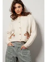 Urban Daizy Western Horse Cropped Cardigan