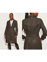 Mauritius Leah CF Leather Trench (Mocha)