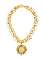 FRENCH KANDE Lea Necklace (Lourdes Crystal Gold)
