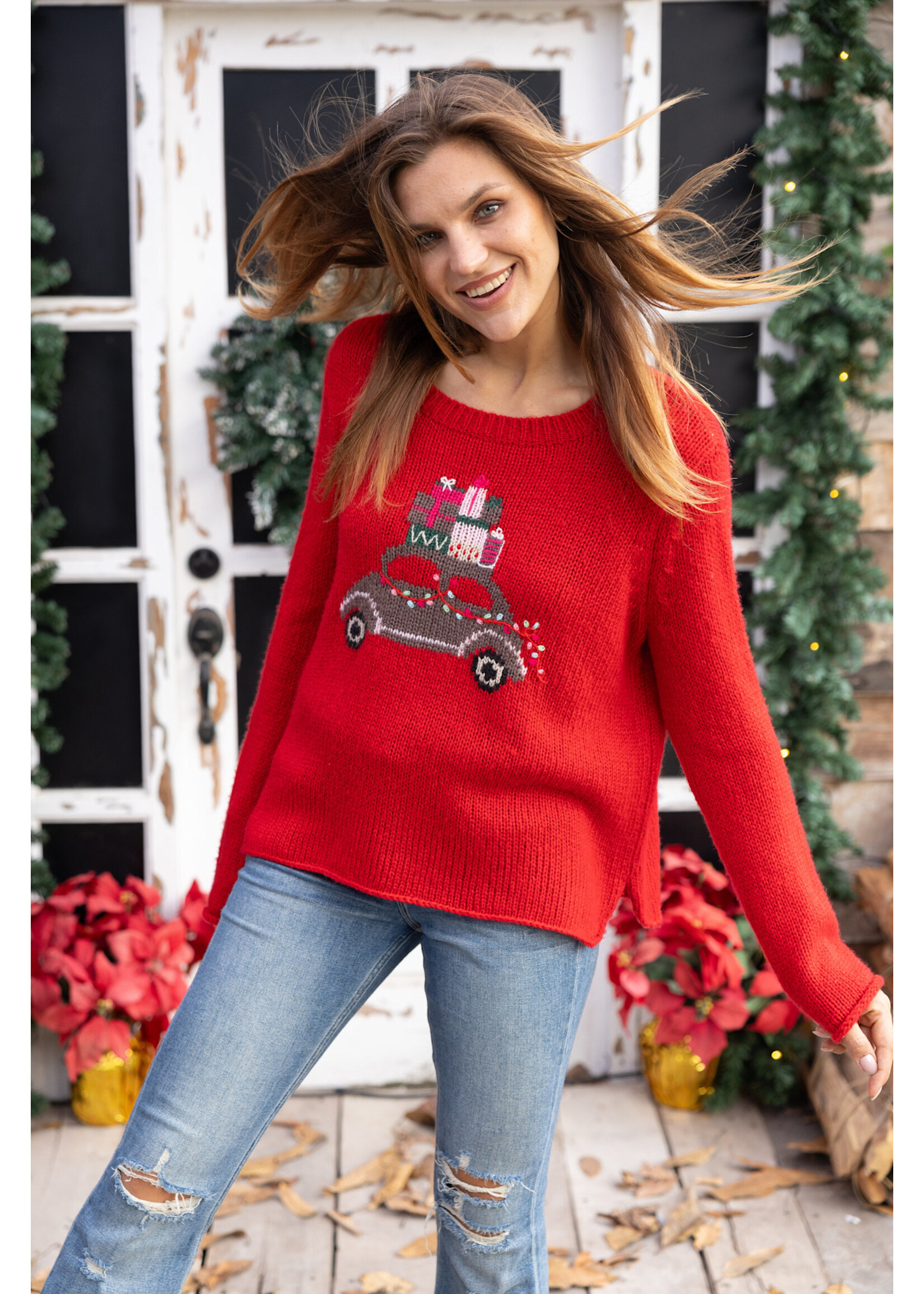 Wooden Ships Merry Everything Crew Chunky (Red Ginger)