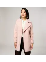 Ivy Jane Faux Fur & Suede Coat (Pink)