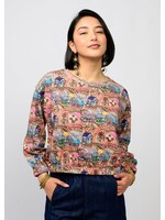 Ivy Jane Popover Novelty Knit Top (House)