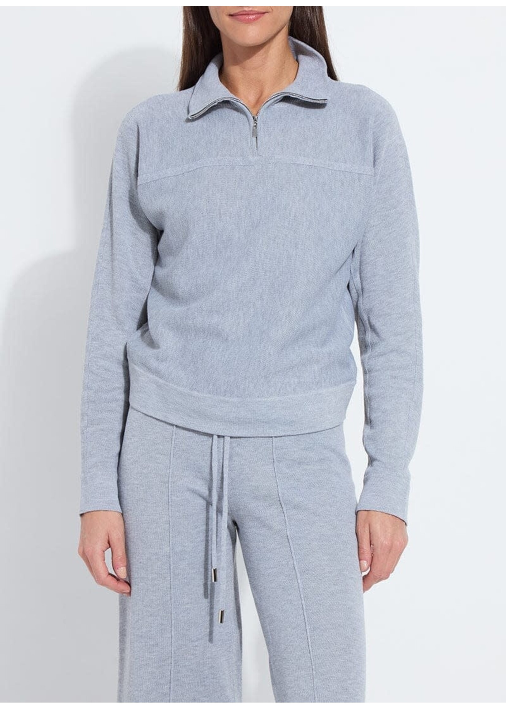 Lysse Viola Knit Lounge Sweatshirt (Grey)