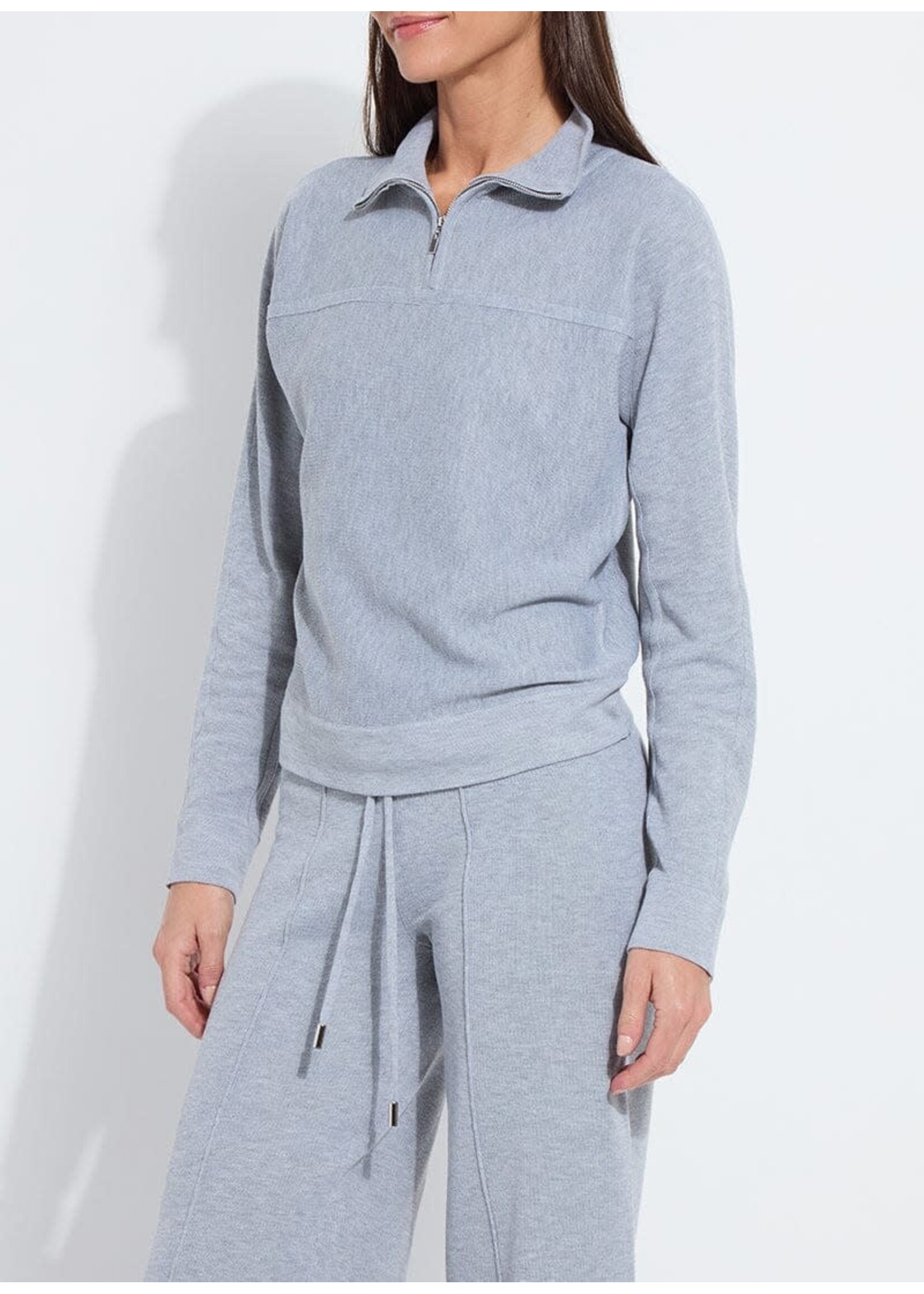 Lysse Viola Knit Lounge Sweatshirt (Grey)