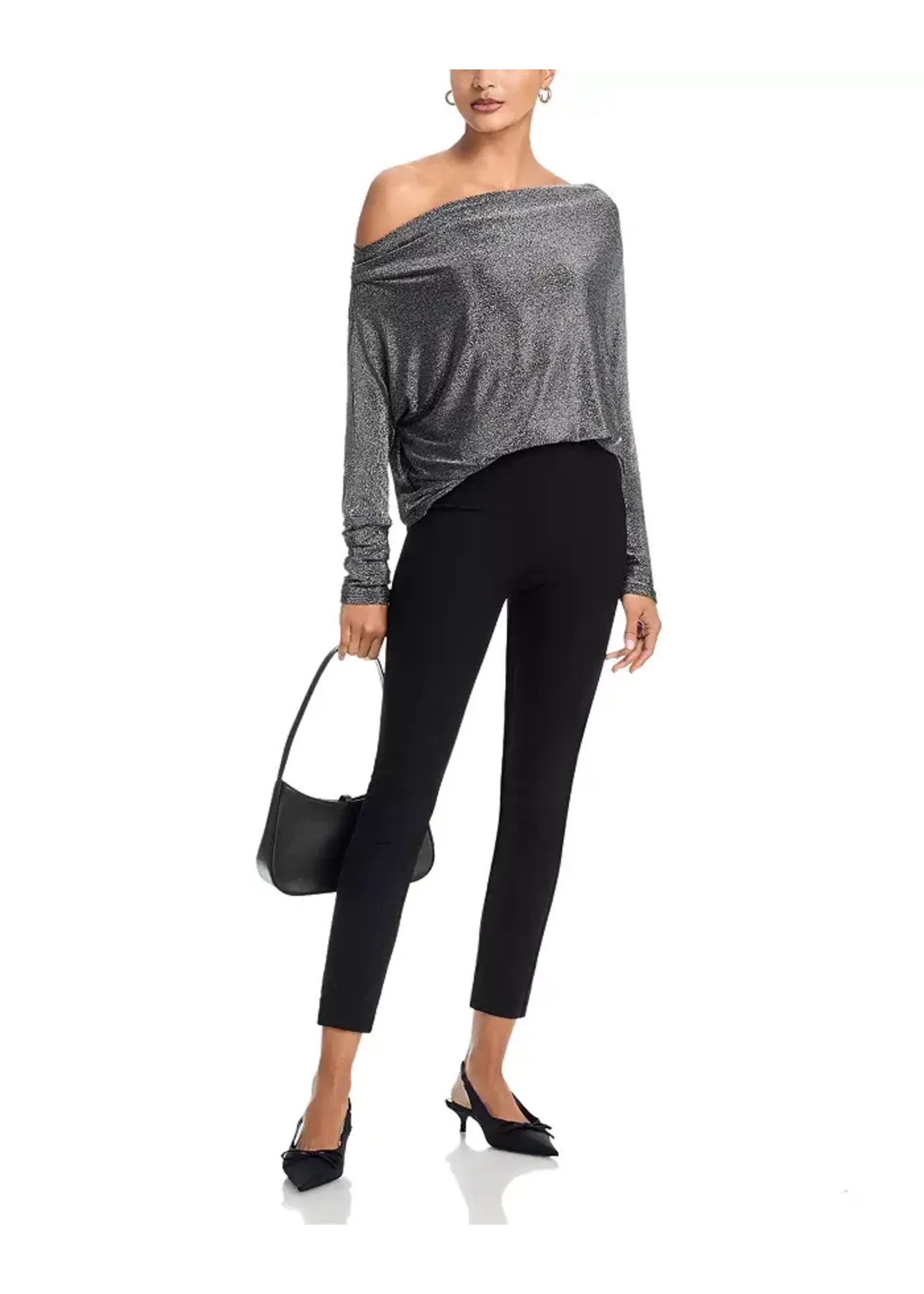 Six/Fifty Anywhere Top (Lurex Silver)