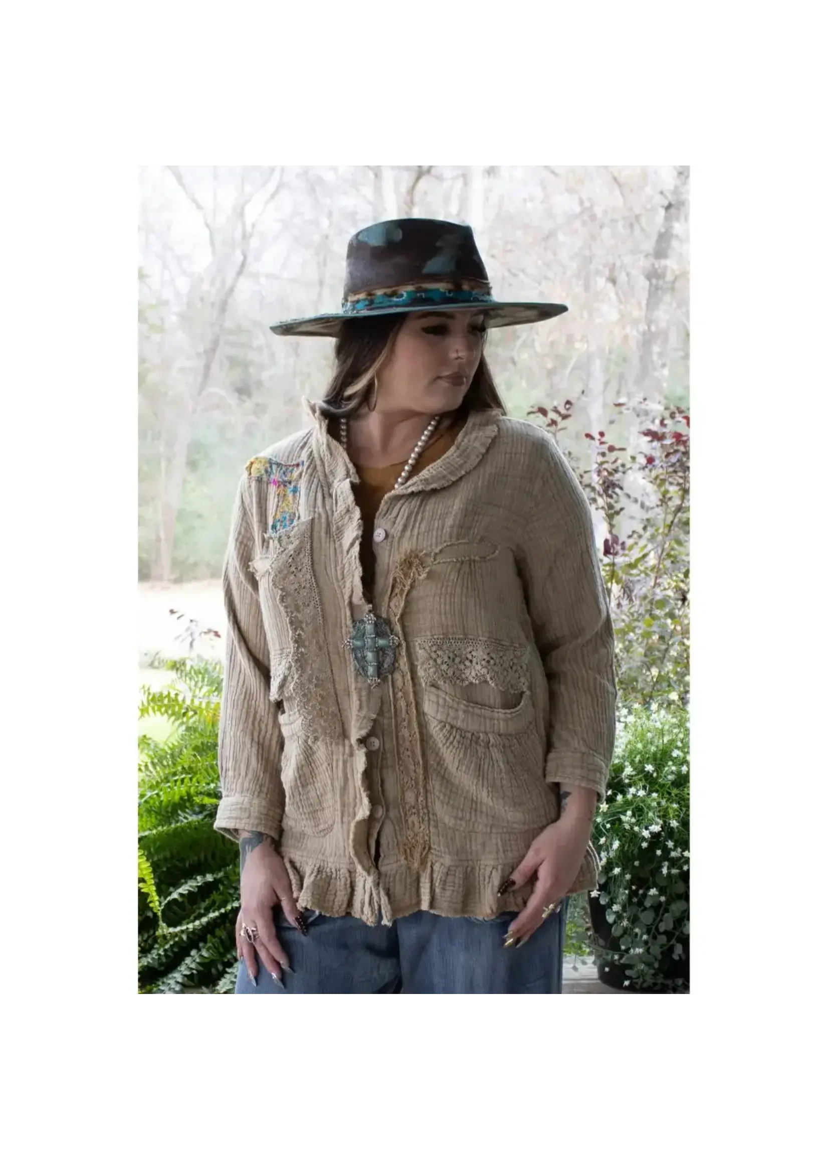JADED GYPSY Whispering Hallow Jacket (Golden)