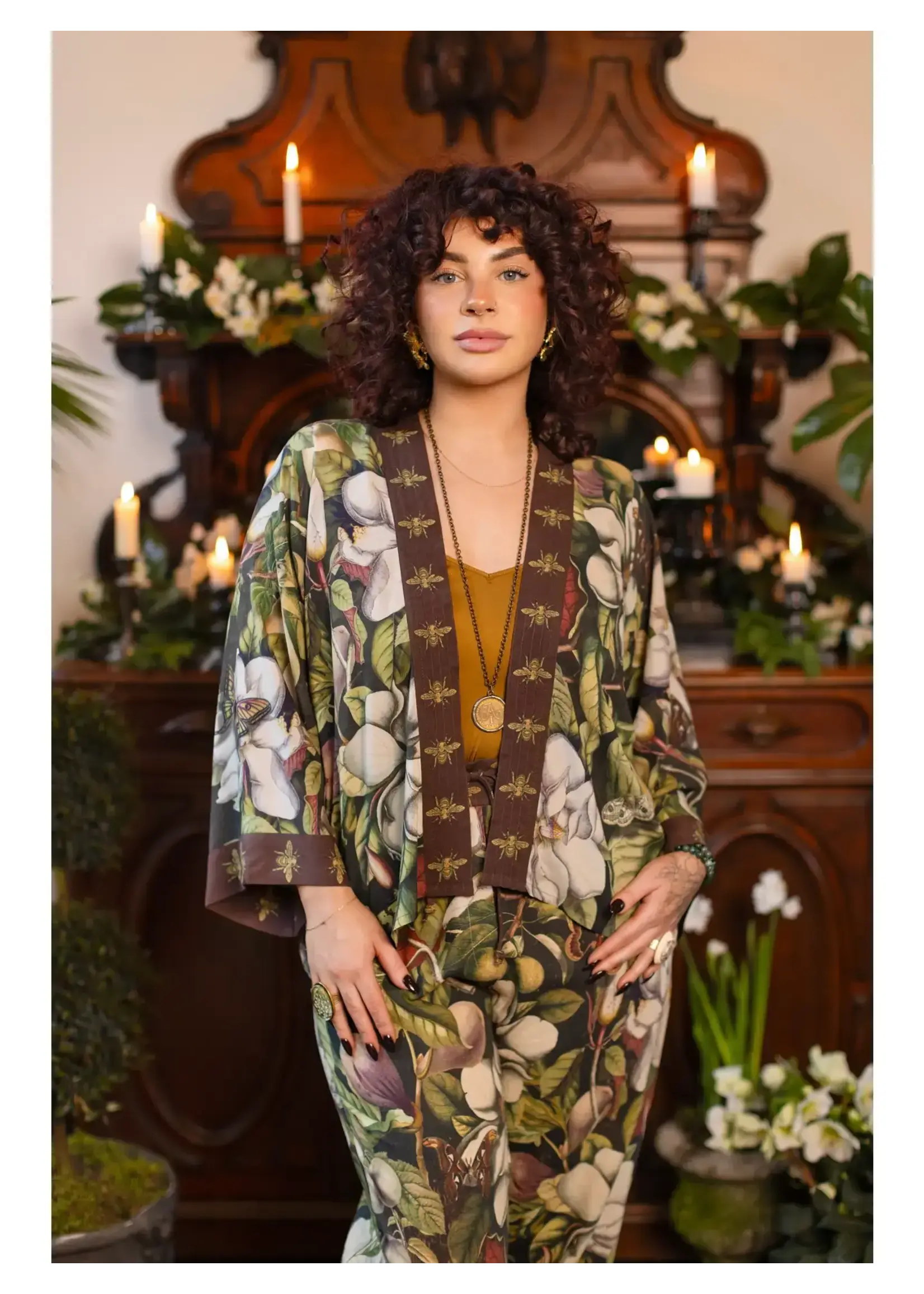 Market  Of Stars Fleur De Lune Pixie Duster W/Floral & Bees (O/S)