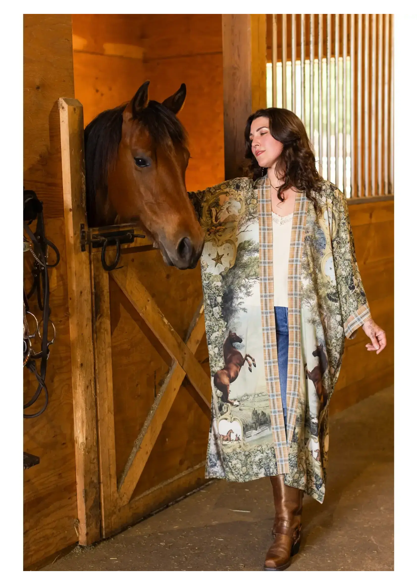 Market  Of Stars Born To Run Opera Duster w/ Horses (O/S)