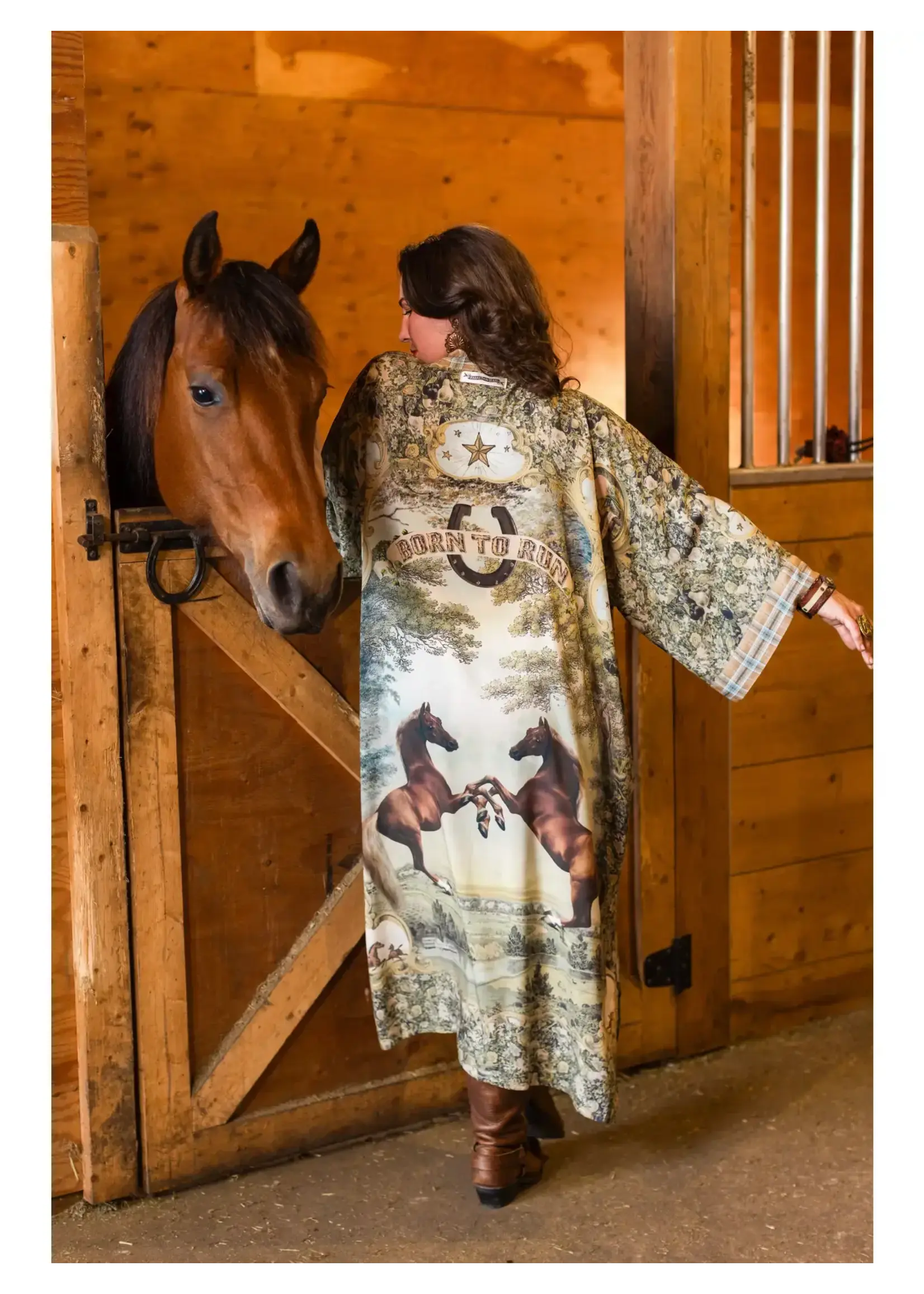 Market  Of Stars Born To Run Opera Duster w/ Horses (O/S)