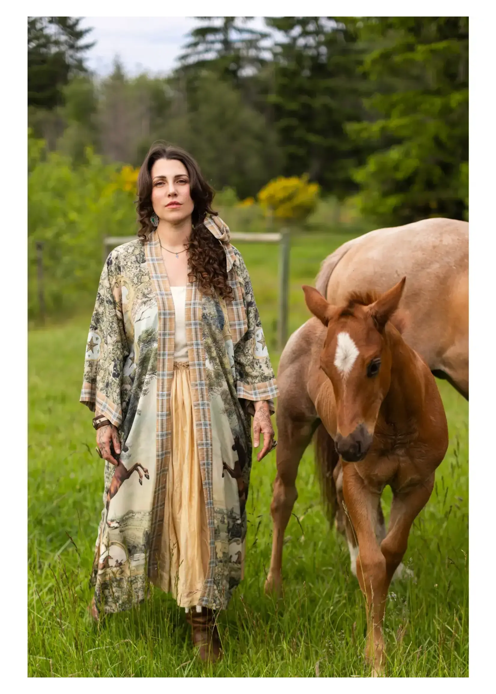 Market  Of Stars Born To Run Opera Duster w/ Horses (O/S)