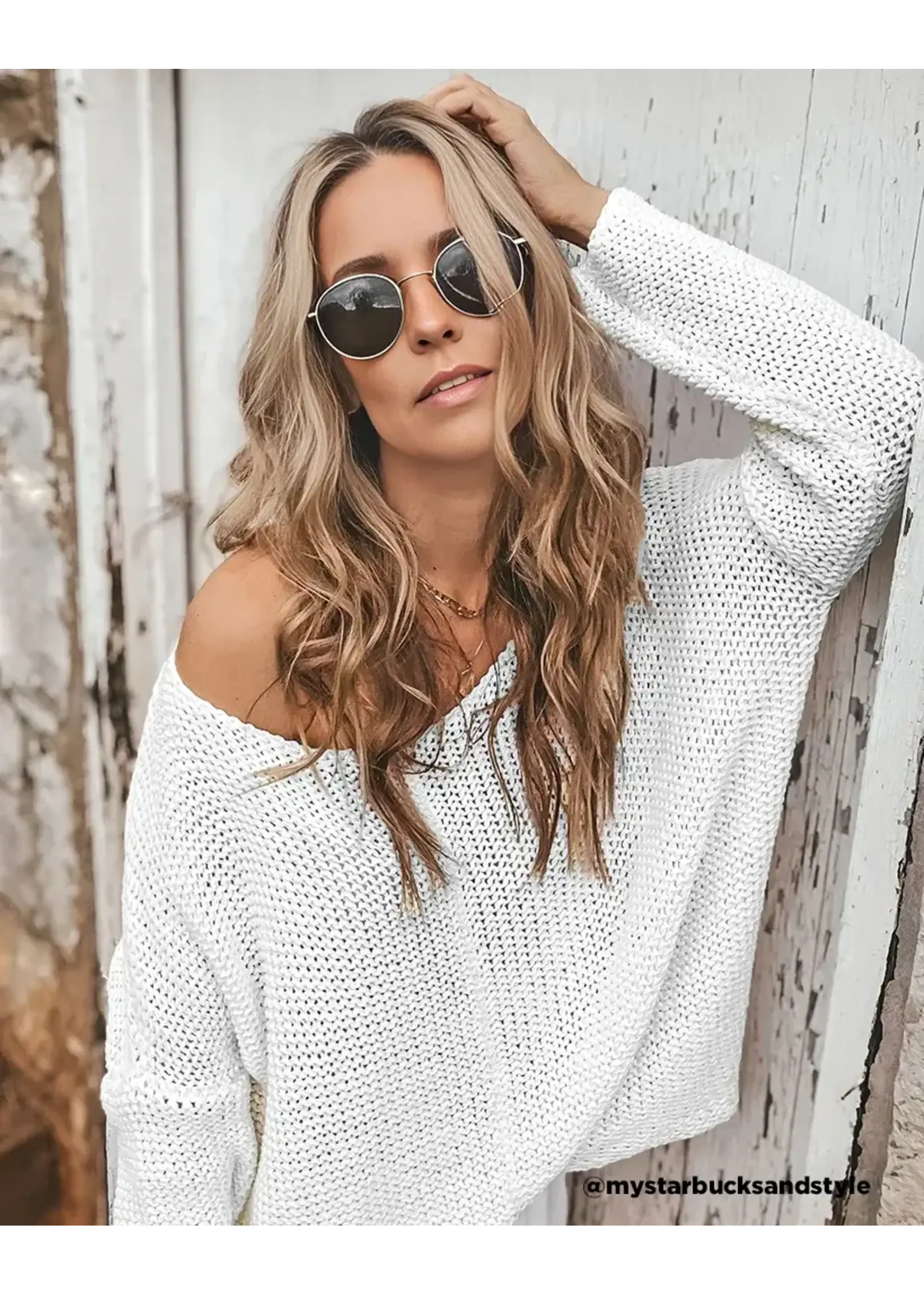 Wooden Ships Key West Chunky Crew Cotton (Breaker White)