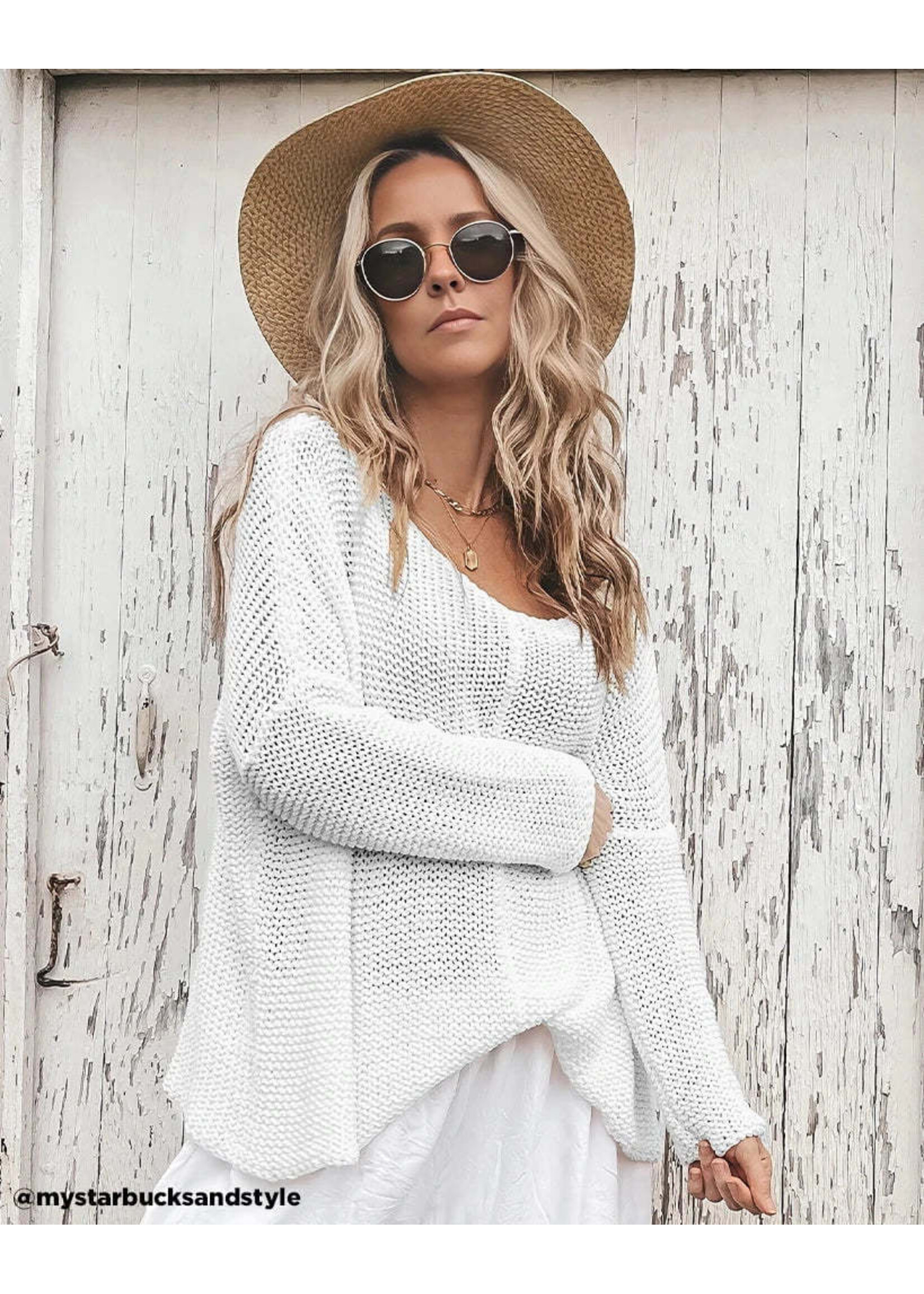 Wooden Ships Key West Chunky Crew Cotton (Breaker White)