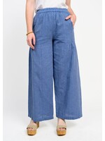Ivy Jane Wide Leg Stripe Pant (Blue)