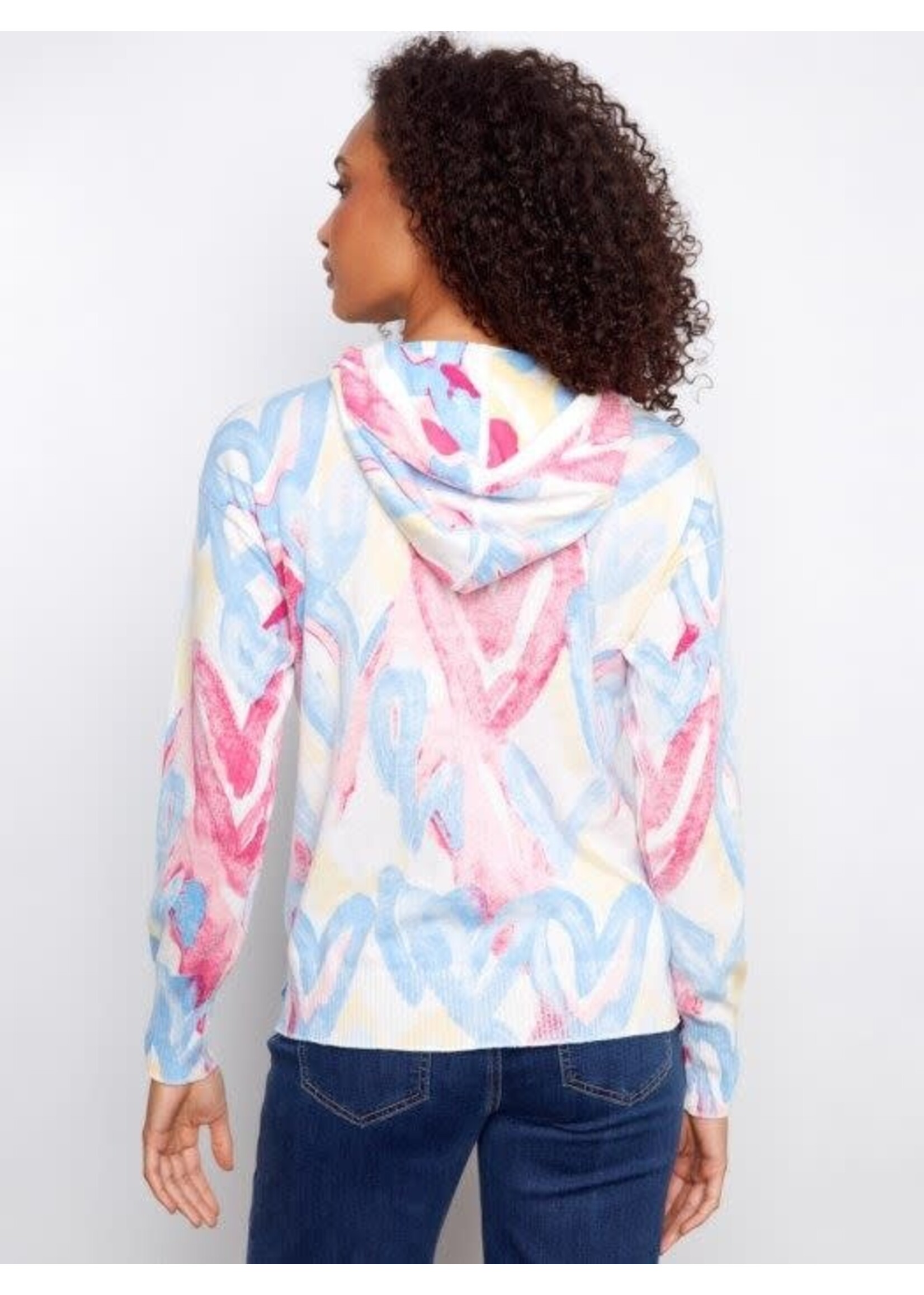 Charlie B Reverse Print Hoodie Sweater