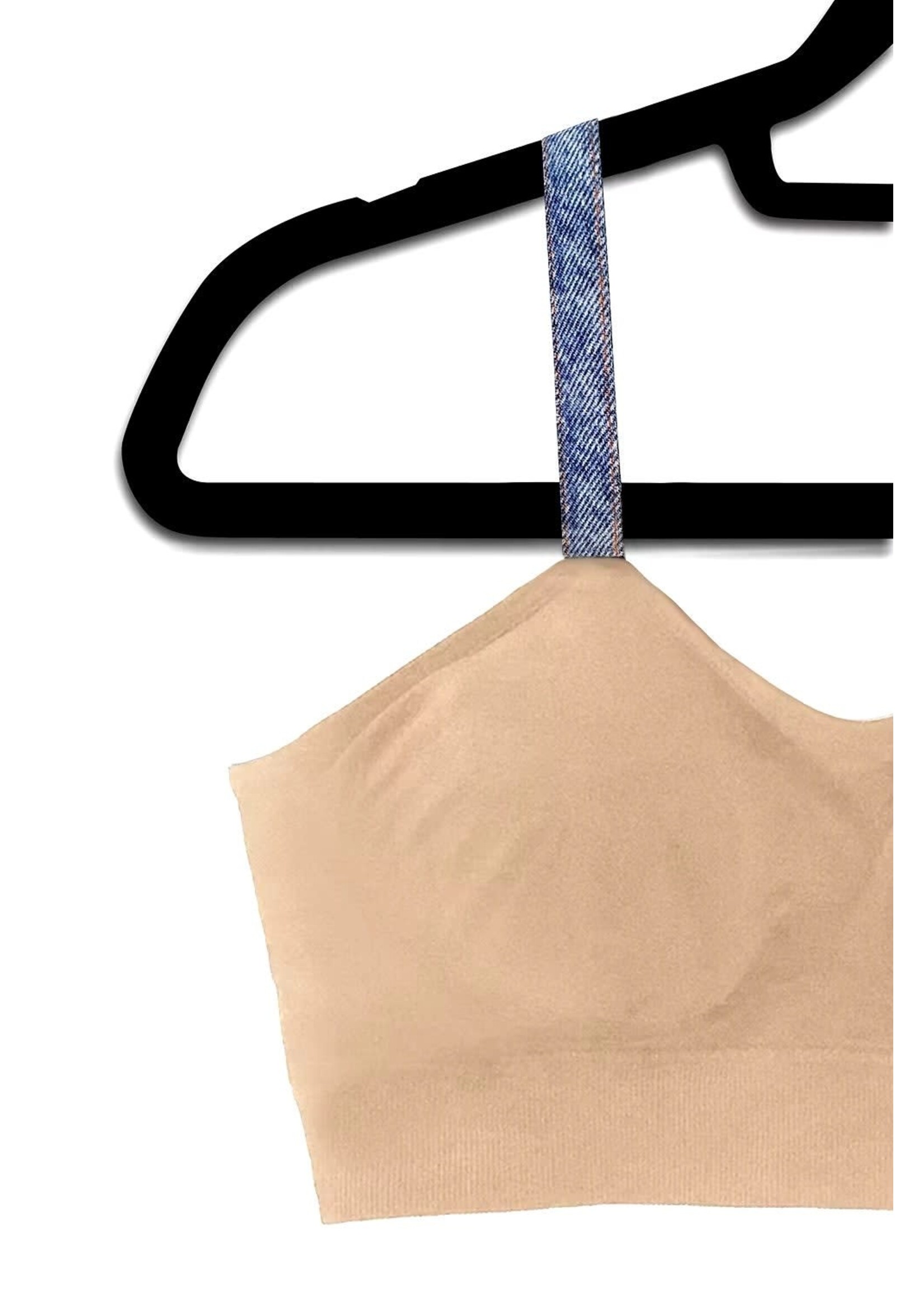Strap-It Nude Bra/Vintage Denim (One Size)