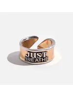 Katia Designs just Breathe Remember Adjustable Ring (5-7)
