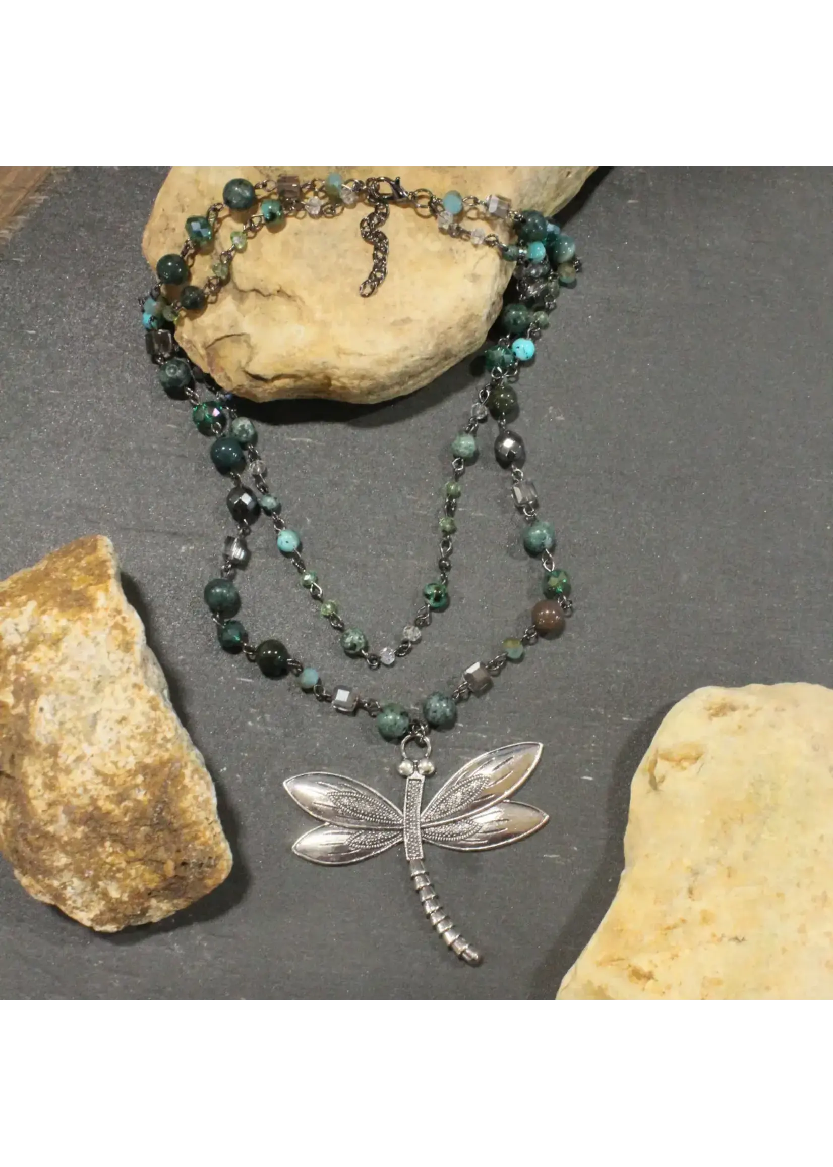 Primitive Peddler Above & Beyond Dragonfly Layered Necklace