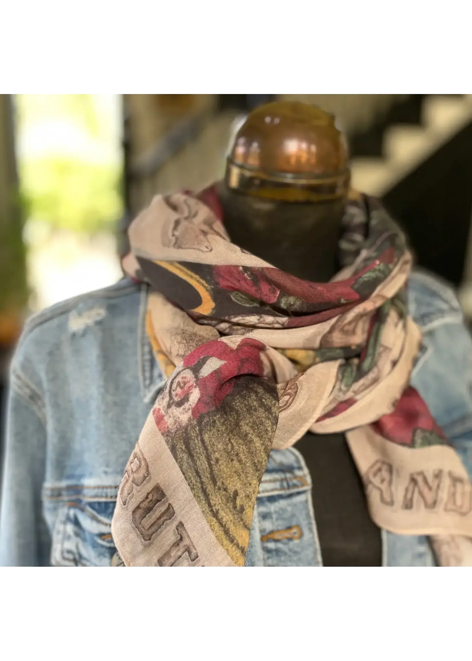 Market  Of Stars Friendship Love & Truth Bohemian Scarf