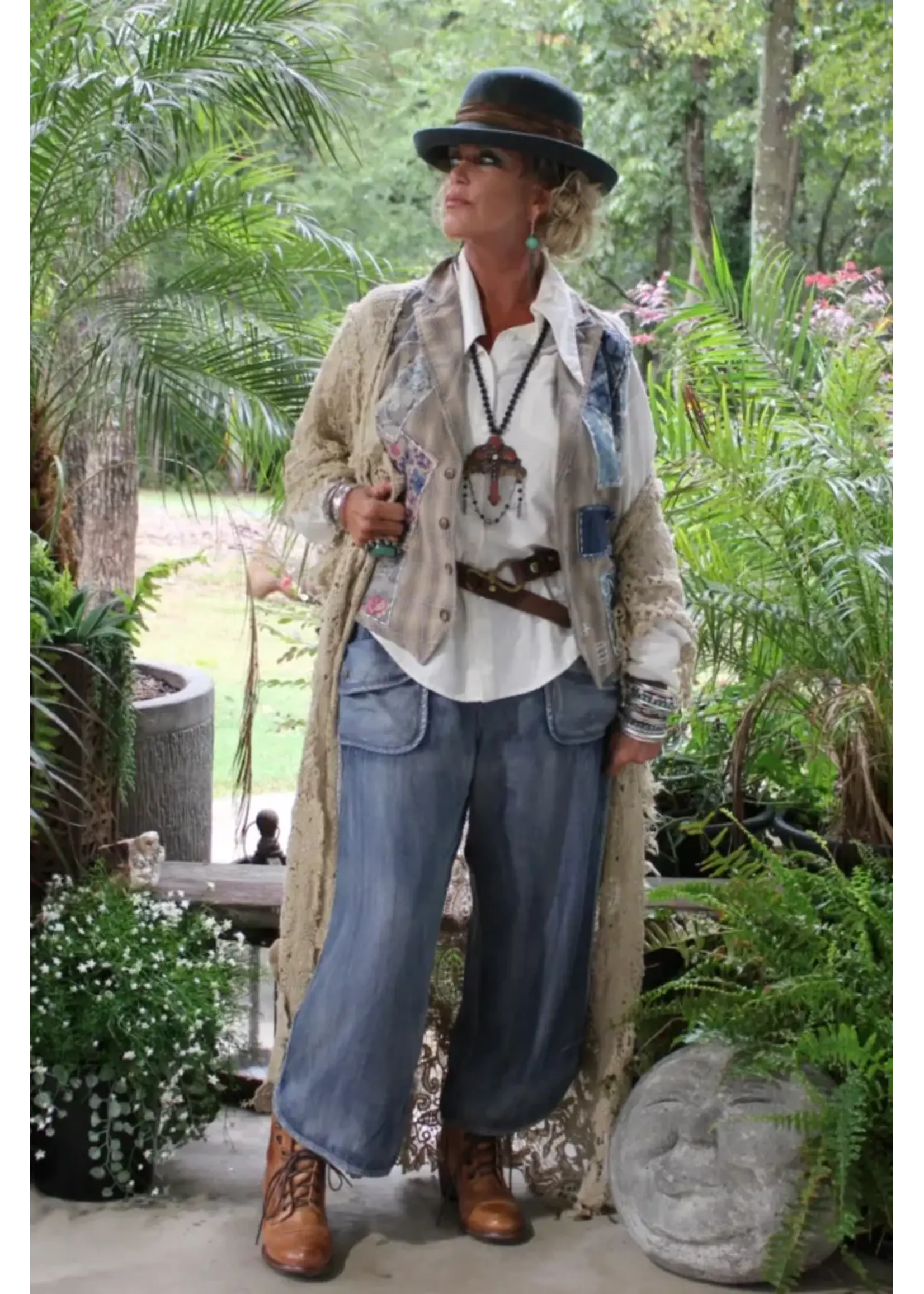 JADED GYPSY Meadow Walks Pant (Chambray)